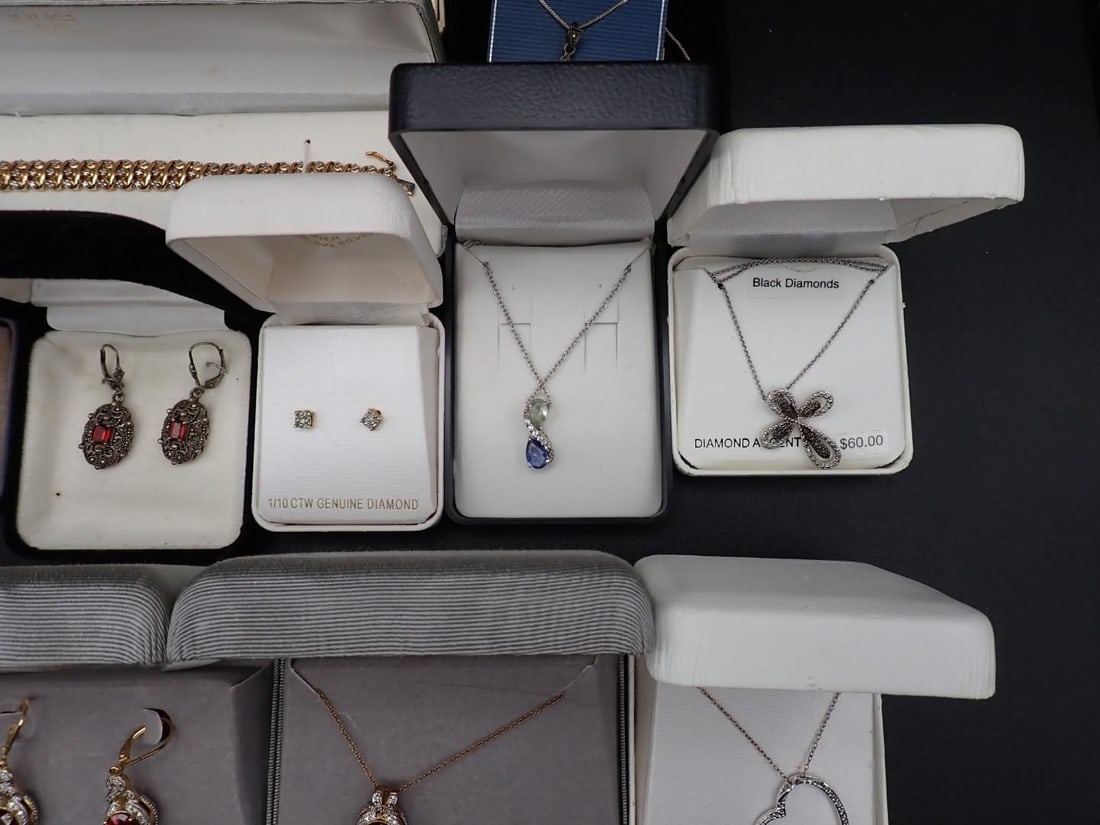 (20) Sterling Silver & Stone Jewelry Articles - 5