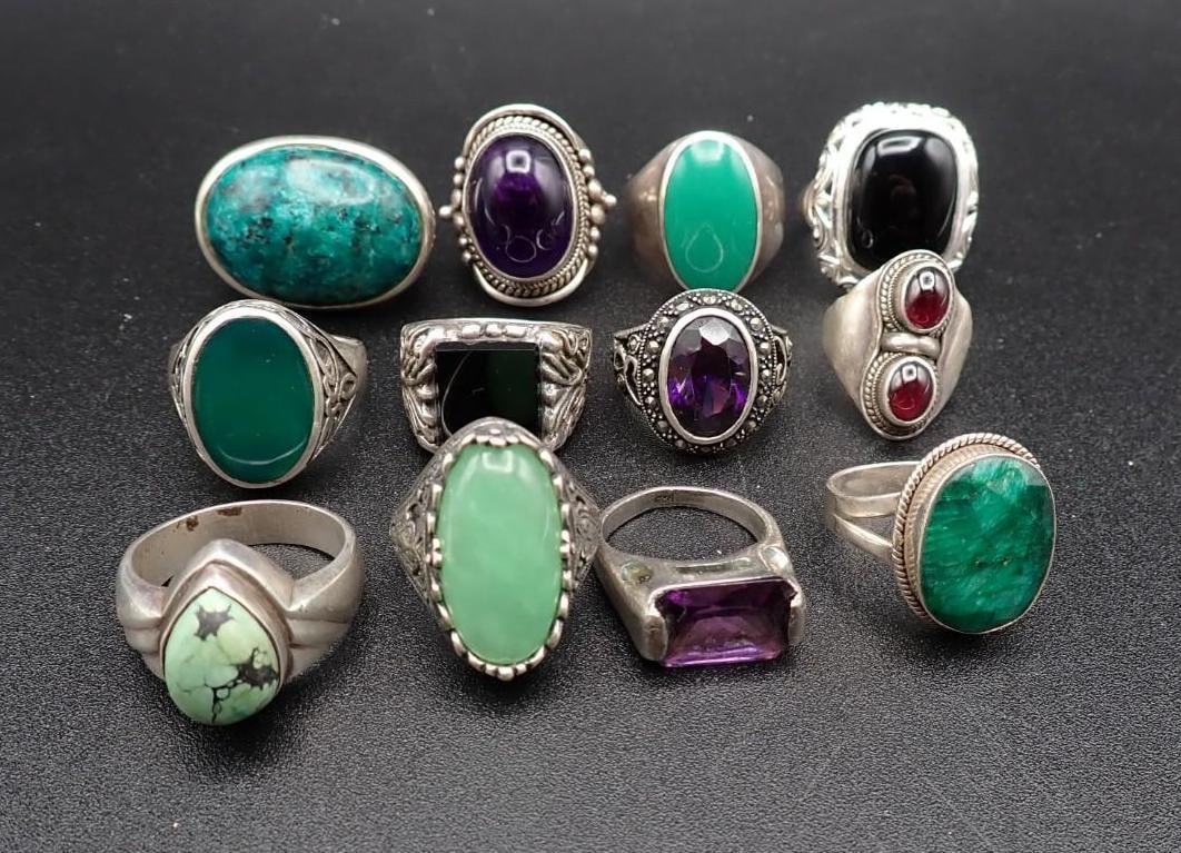 (12) Sterling Silver Rings (1 of 3)