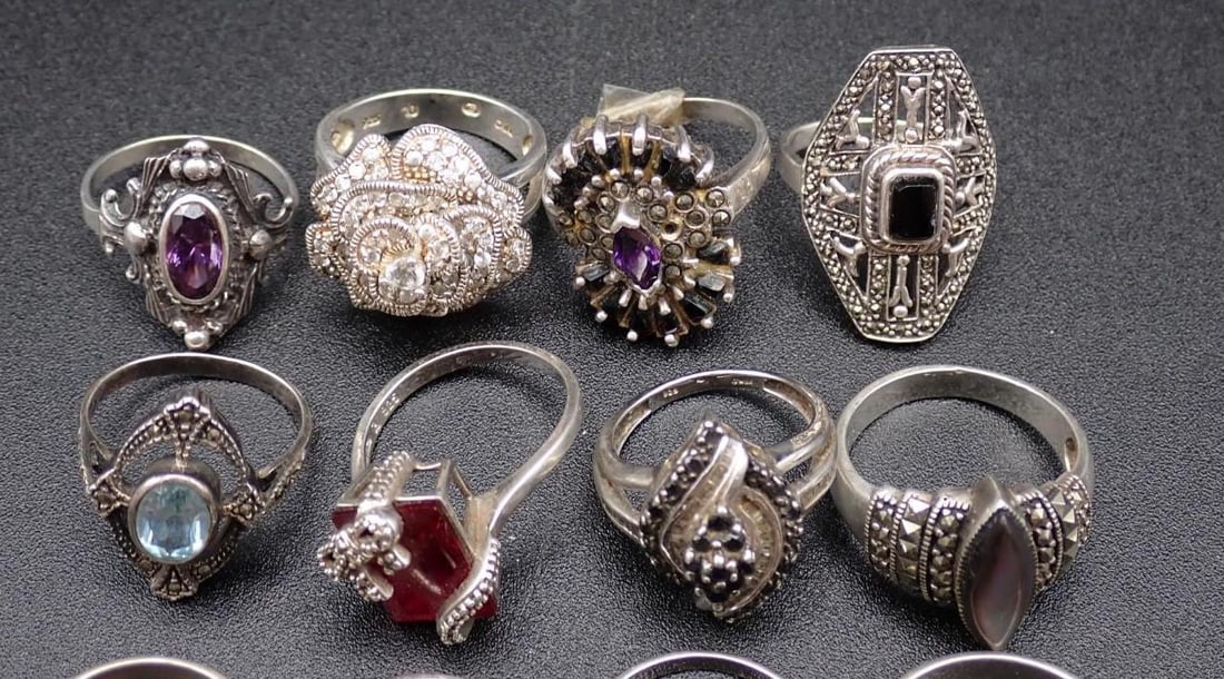 (12) Sterling Silver Rings - 3