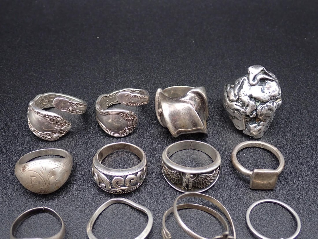(12) Sterling Silver Rings - 3