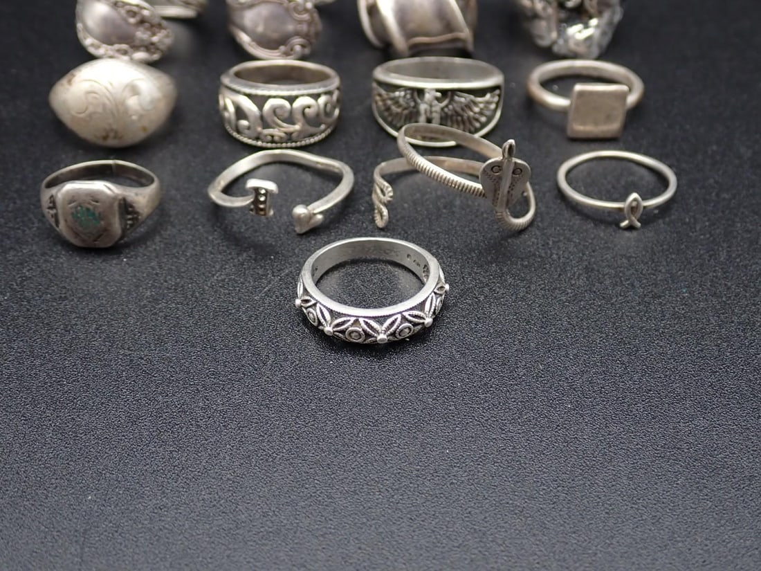 (12) Sterling Silver Rings - 4