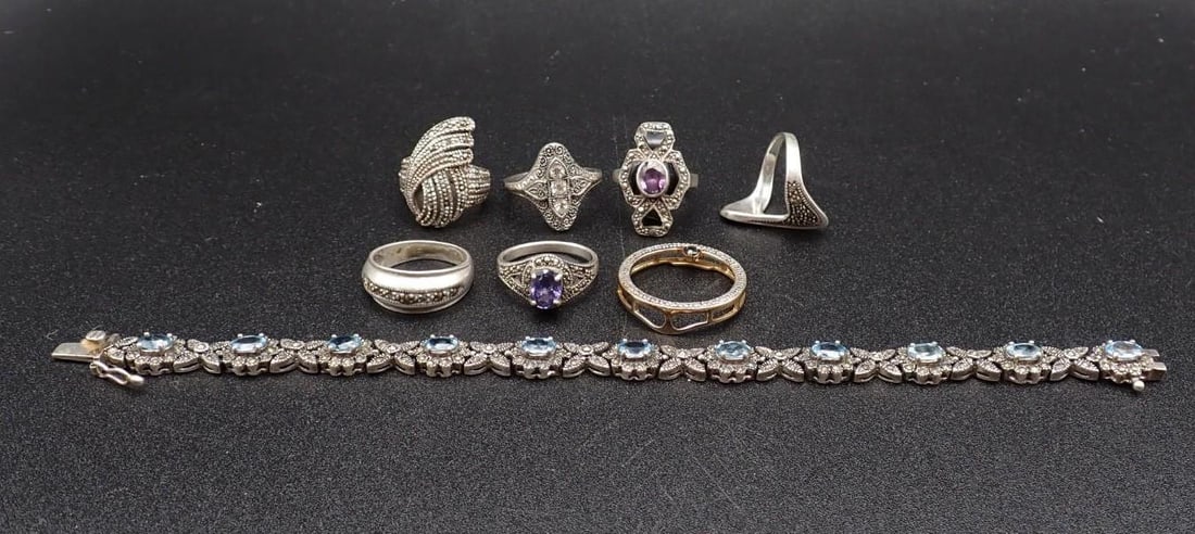 (8) Sterling Silver Jewelry Articles - 2