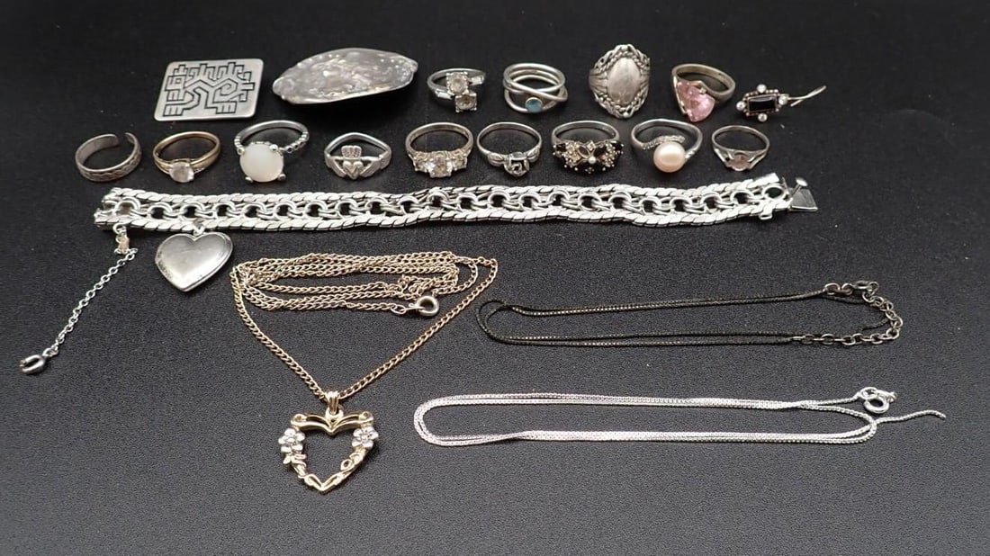 (20) Sterling Silver Jewelry Articles - 2