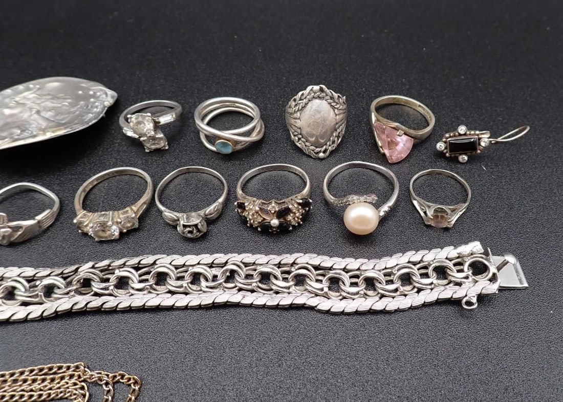 (20) Sterling Silver Jewelry Articles - 3