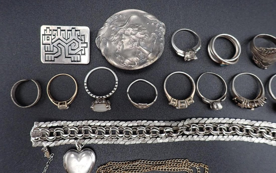 (20) Sterling Silver Jewelry Articles - 5