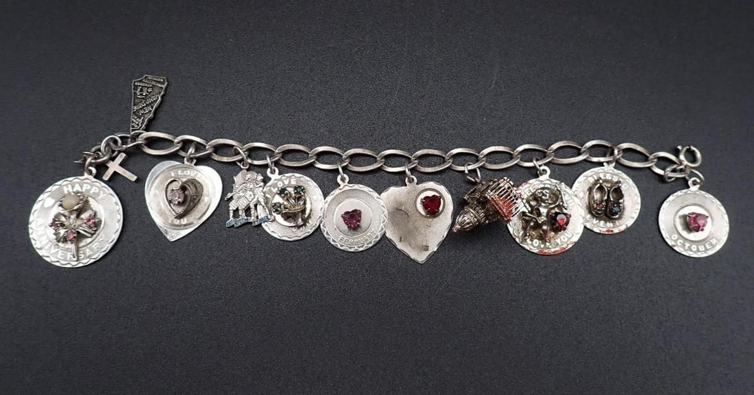 Sterling Silver Charm Bracelet - 2