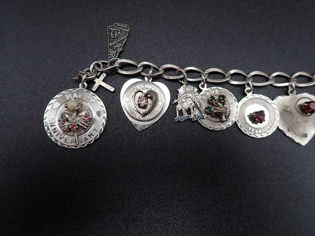 Sterling Silver Charm Bracelet - 3
