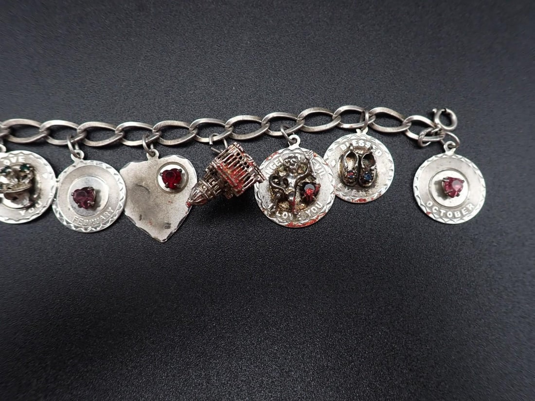 Sterling Silver Charm Bracelet - 4