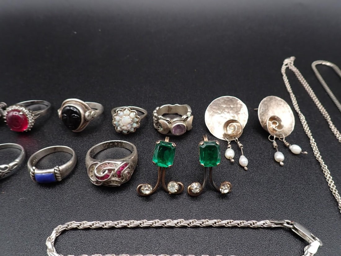 (21) Sterling Silver Jewelry Articles - 3