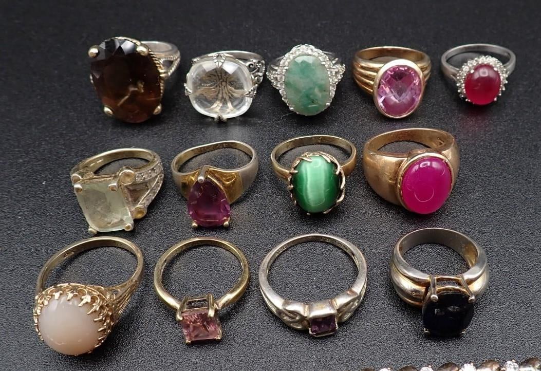 (15) Sterling Silver Jewelry Articles - 2