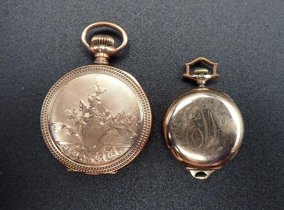 (2) Antique Gold Filled Ladies Watches - 2