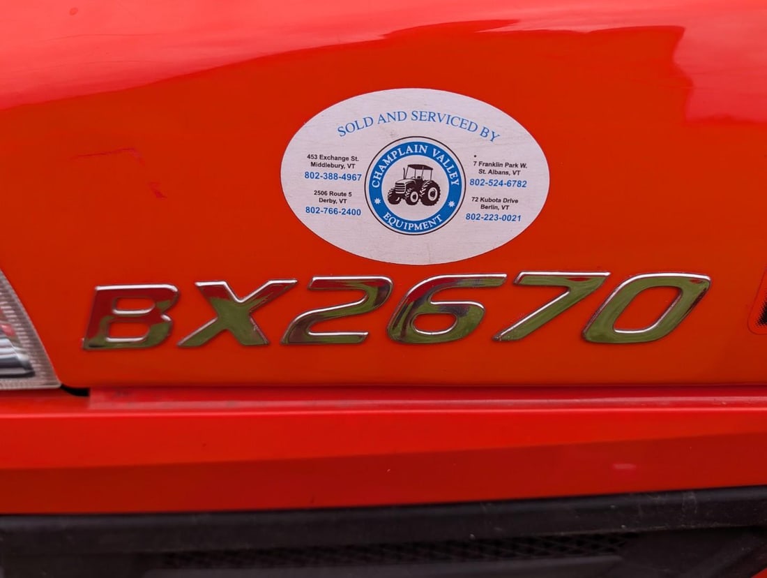 2013 Kubota BX2670 4x4 Diesel Tractor - 20