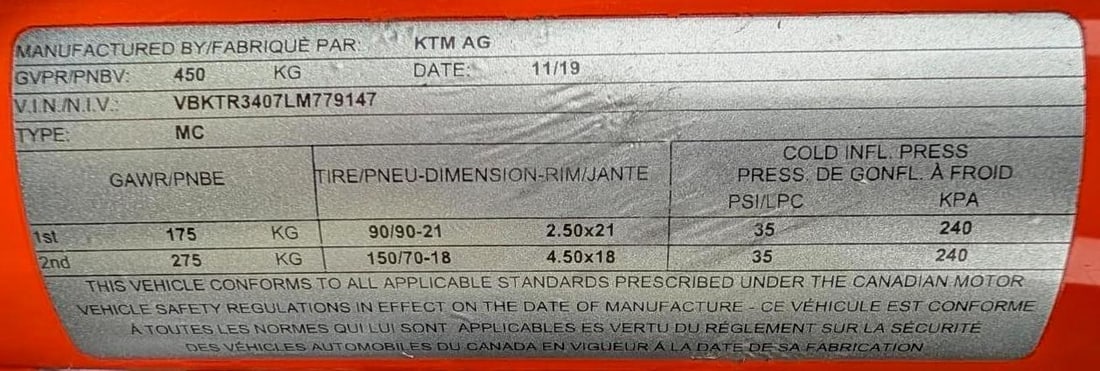 2020 KTM 790 Adventure R Motorcycle - 19
