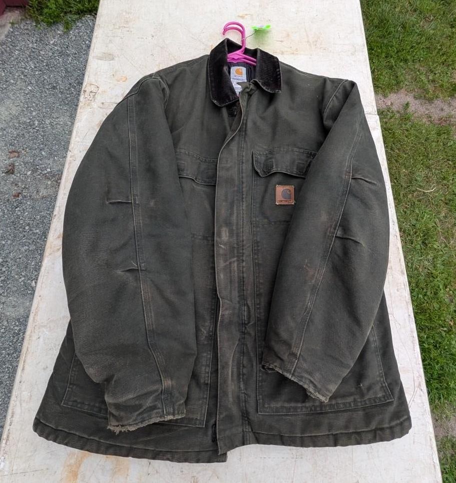 Carhartt Barn Jacket: size: Large, Location: Garage