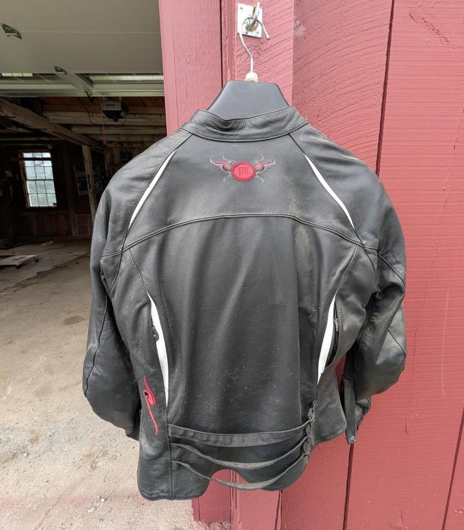 Power Trip Padded Leather Motorcycle Jacket - 2