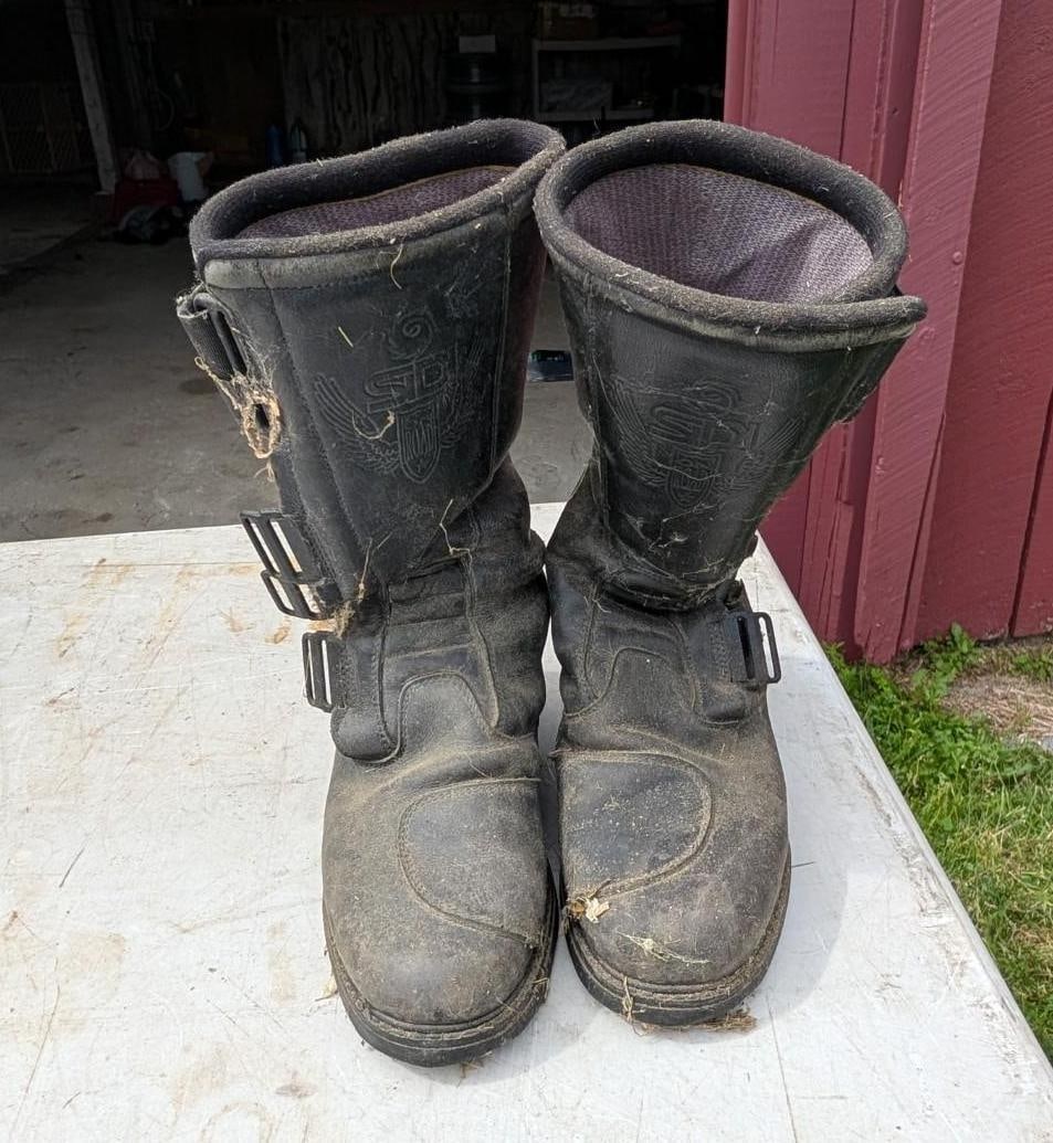 (4) Pairs of Motorcycle Riding Boots - 15