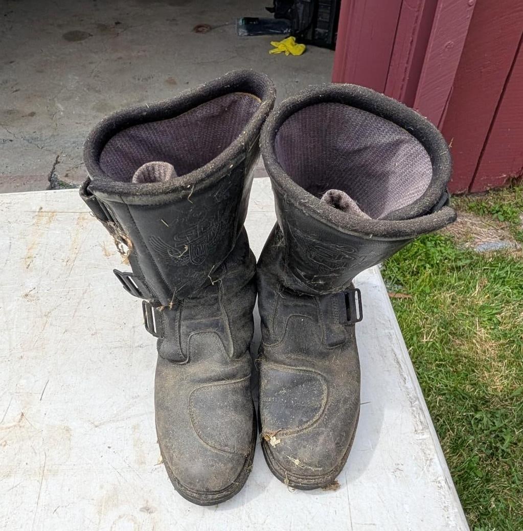 (4) Pairs of Motorcycle Riding Boots - 16