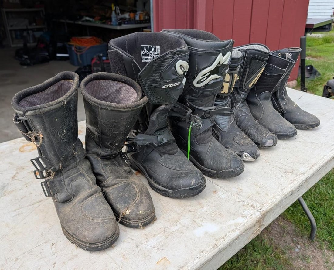 (4) Pairs of Motorcycle Riding Boots - 2