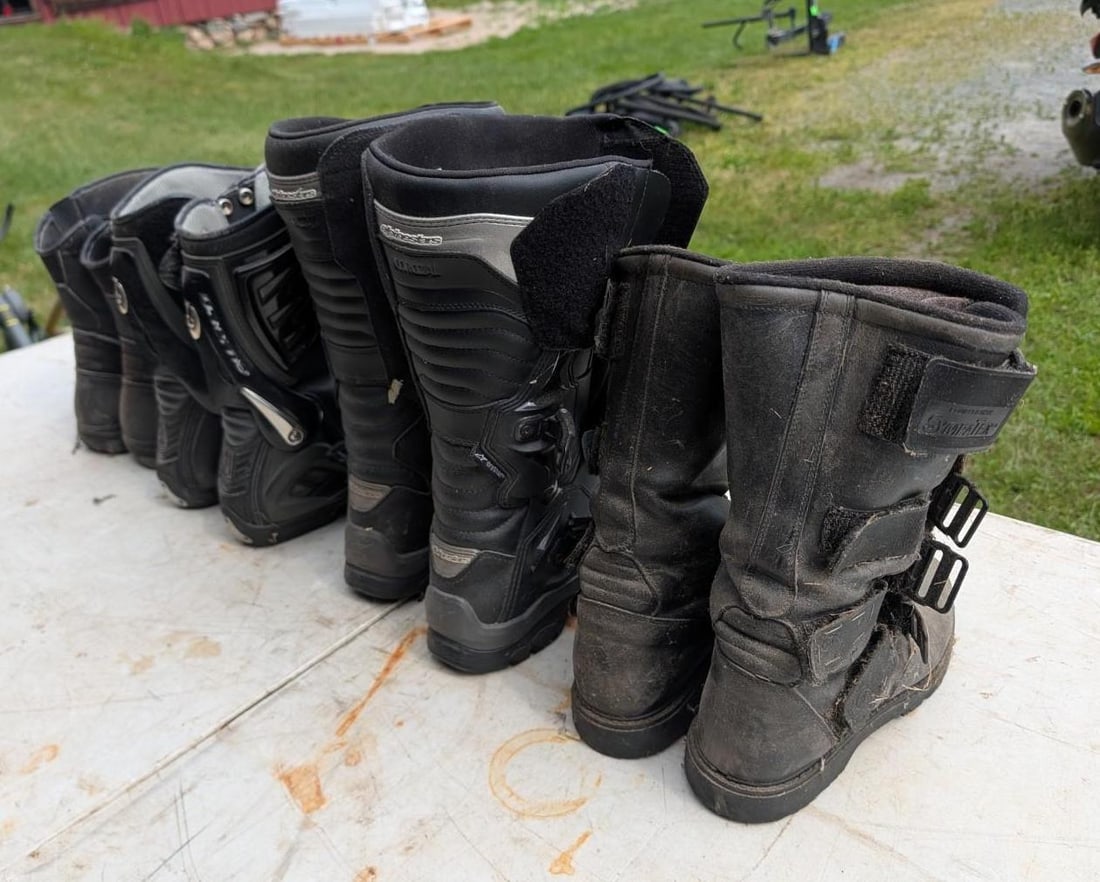 (4) Pairs of Motorcycle Riding Boots - 5
