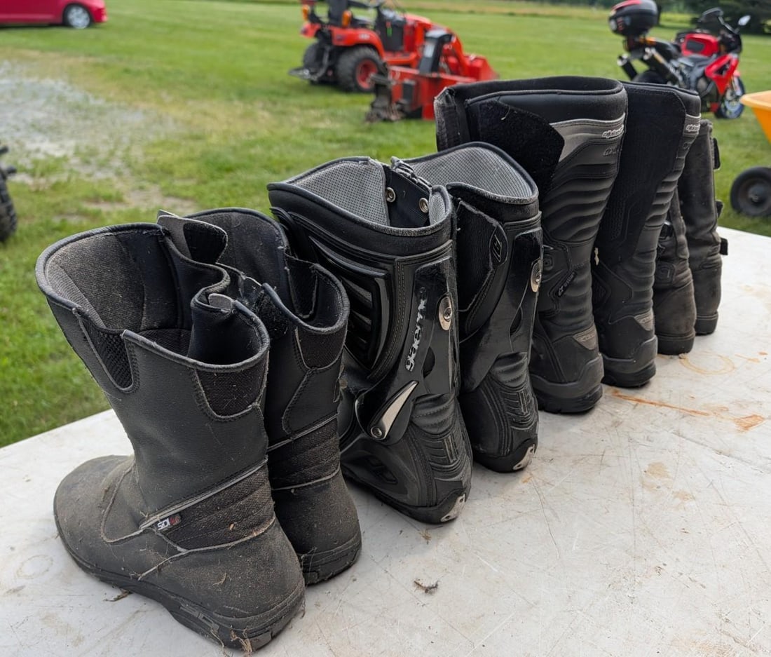 (4) Pairs of Motorcycle Riding Boots - 6