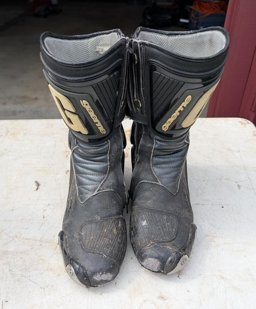 (4) Pairs of Motorcycle Riding Boots - 9