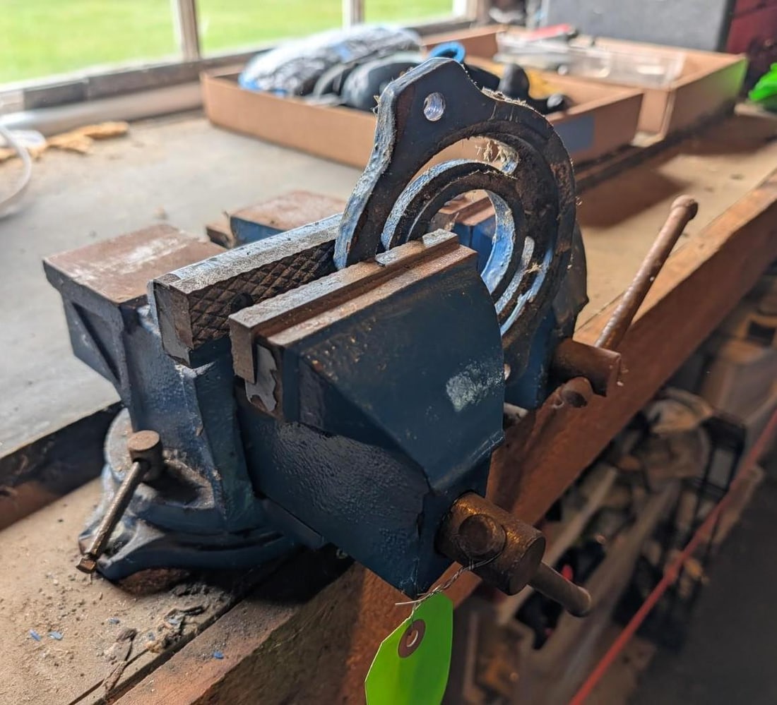 (2) 4" Bench Mount Vises - 2