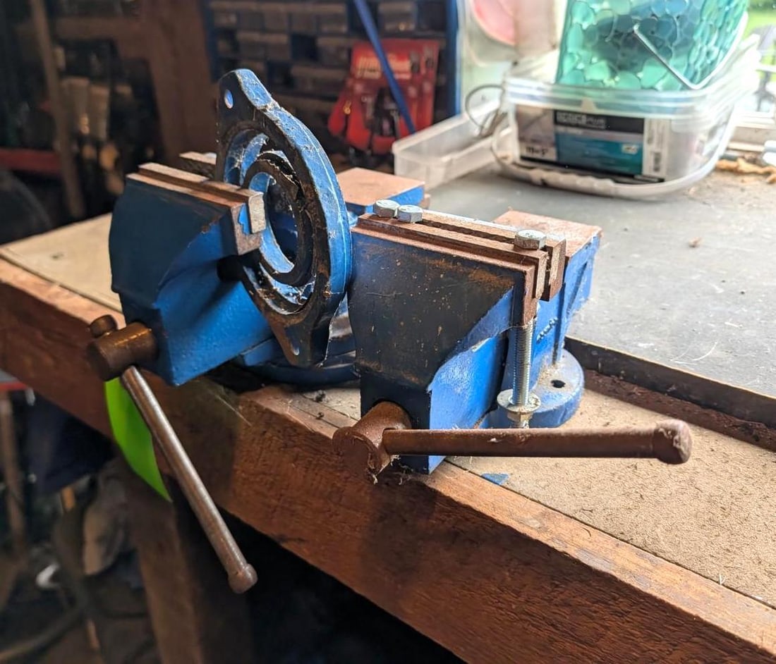 (2) 4" Bench Mount Vises - 3