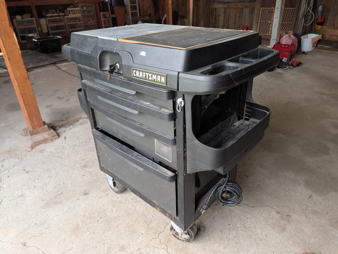 4-Drawer Craftsman Rolling Toolbox W/ Contents - 3