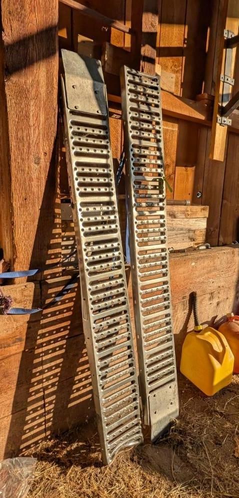 Pair of Galvanized Metal Ramps - 2