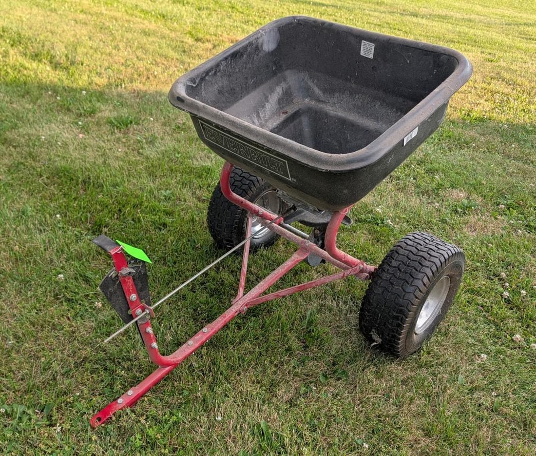 Everbilt Tow Behind Seeding Cart: , Location: Barn