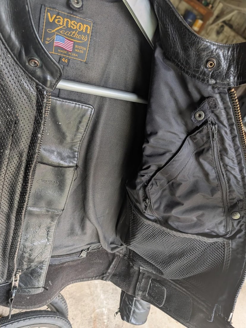 Vanson Leather Motorcycle Jacket - 13