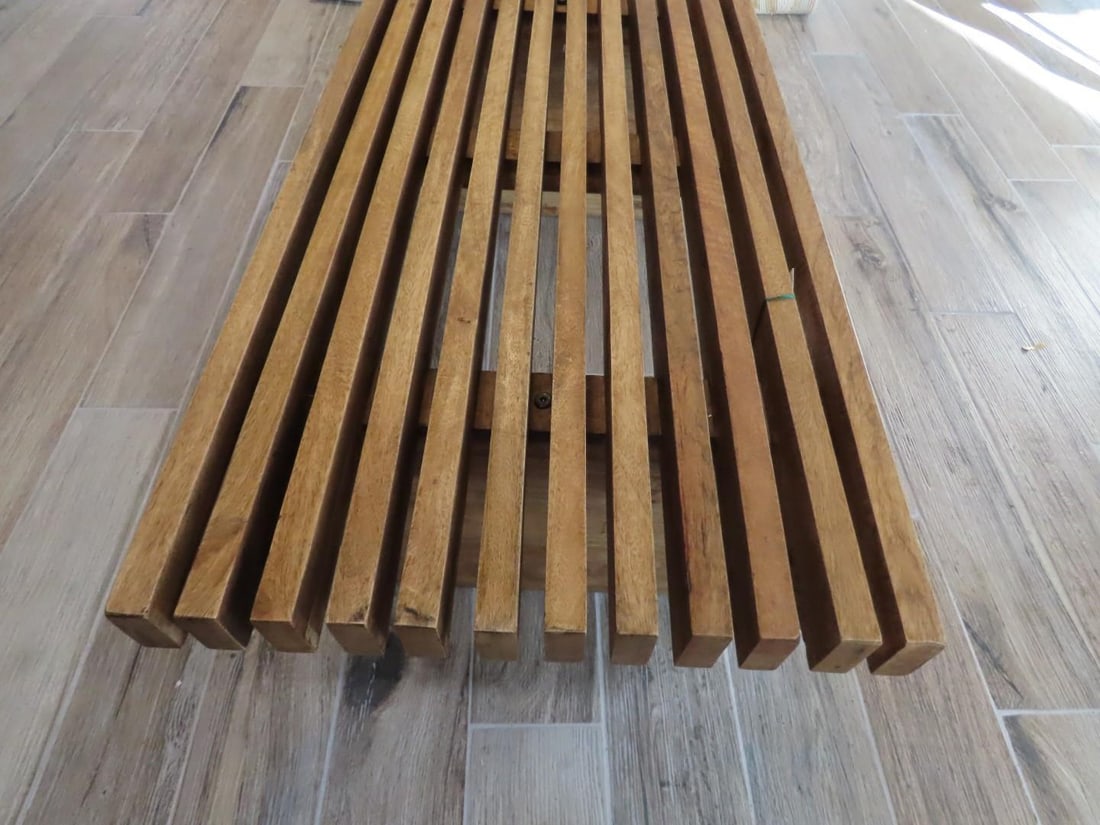 Hardwood Slatted Coffee Table or Bench - 3