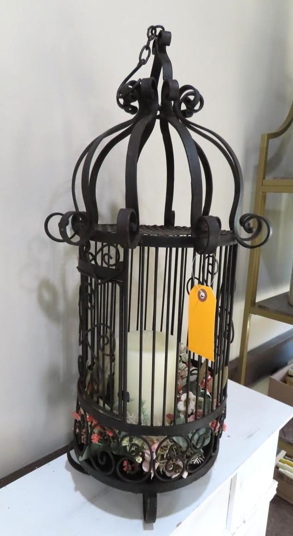 Iron Birdcage Style Candle Lamp - 3