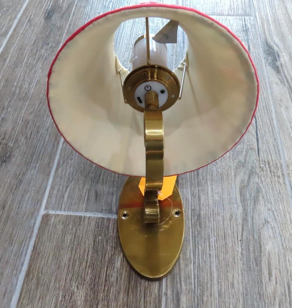 Pooky Cordless Brass Wall Sconce - 3