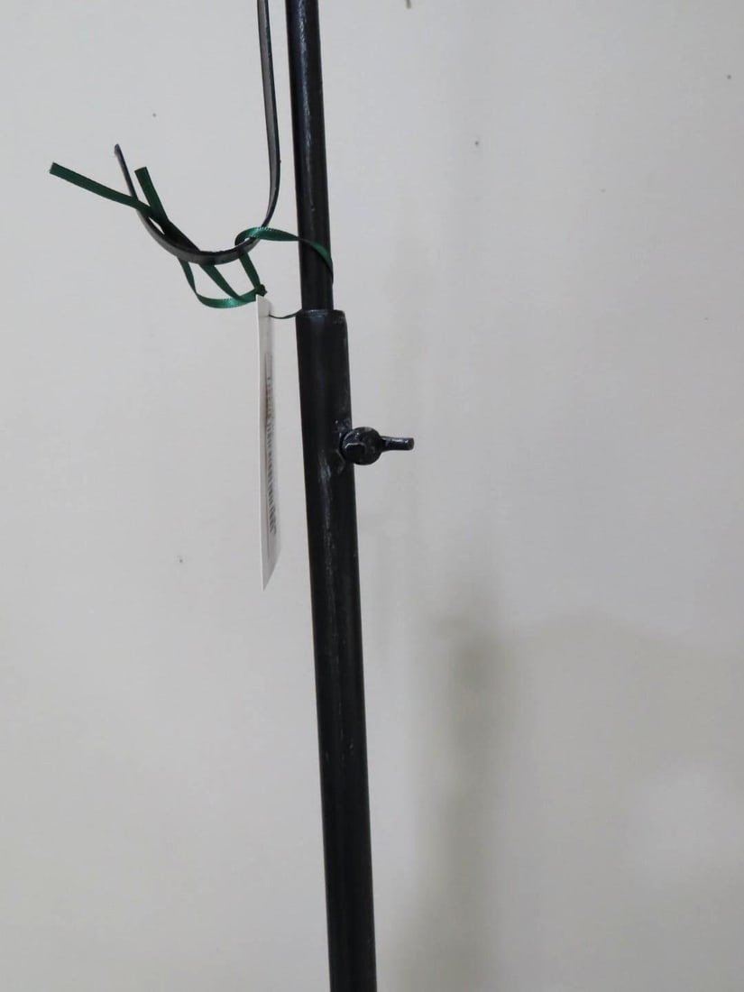 Adjustable Iron Wreath Stand & (3) Wreaths - 4