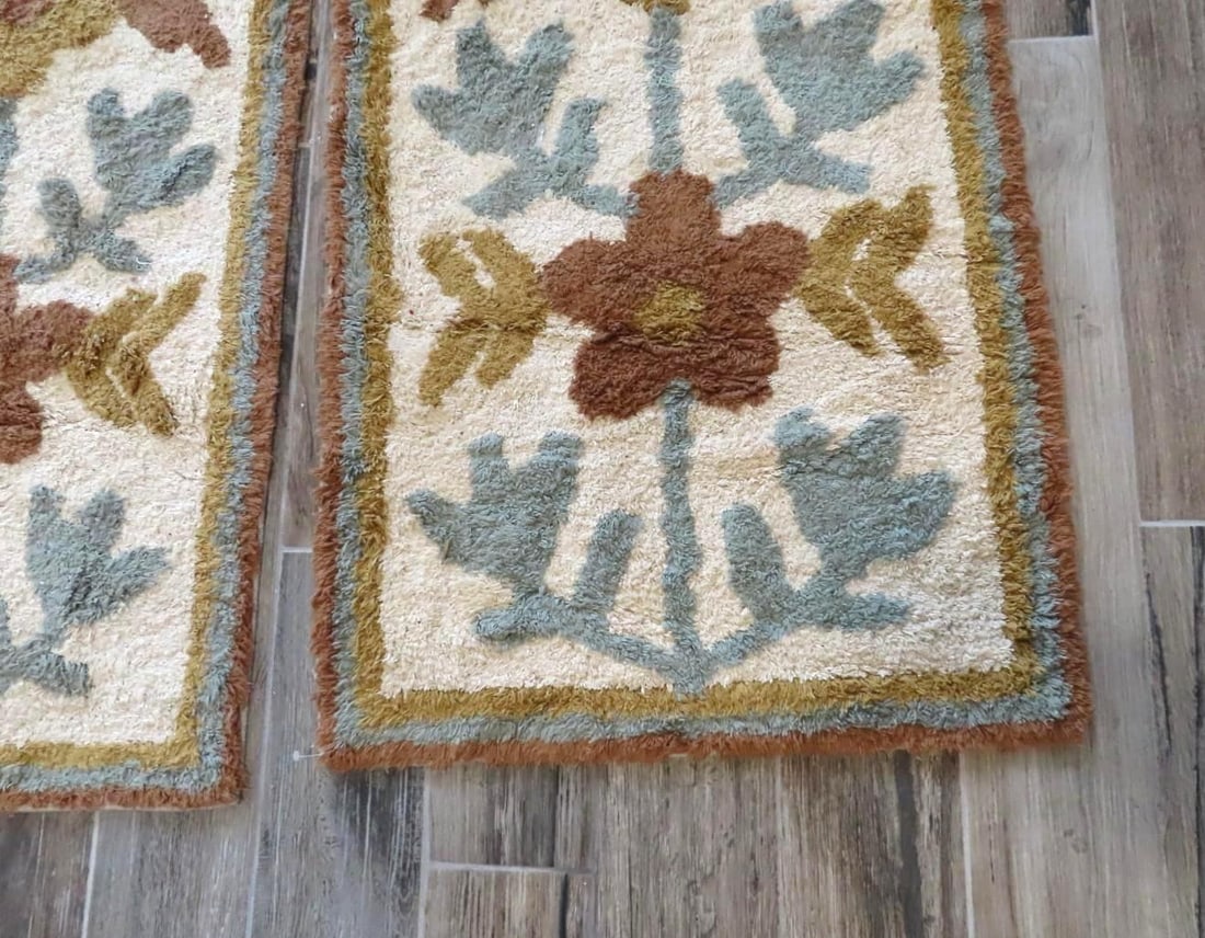 (2) Tufted Cotton Floor Runners - 2