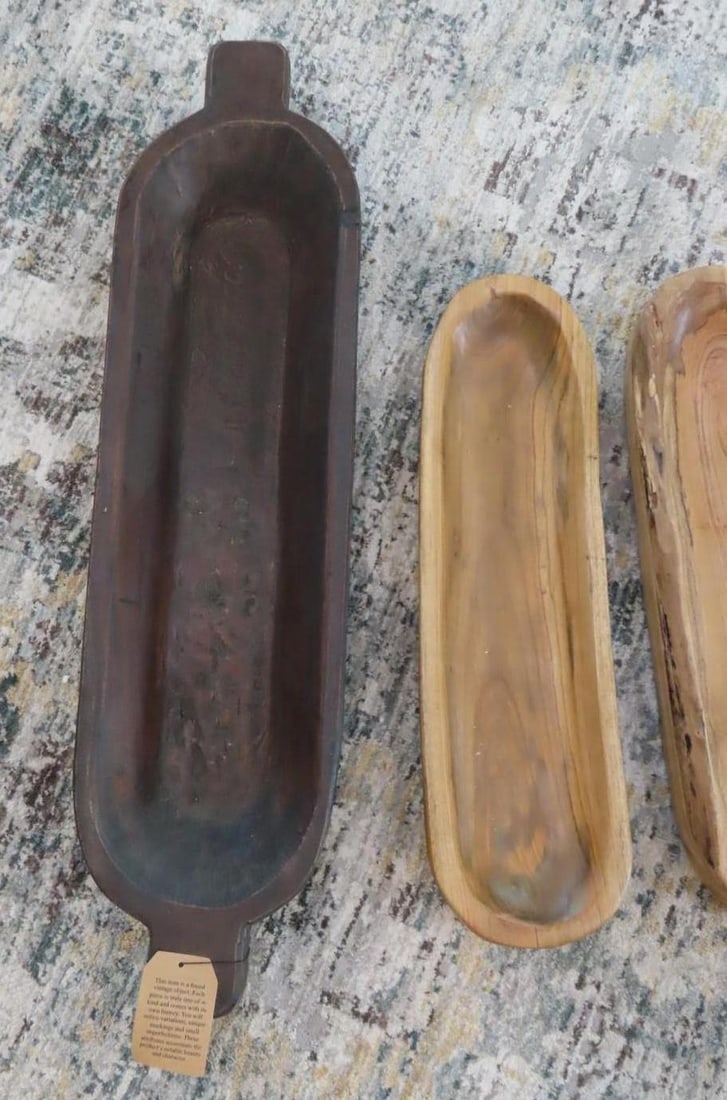 (4) Wood Trays - 2