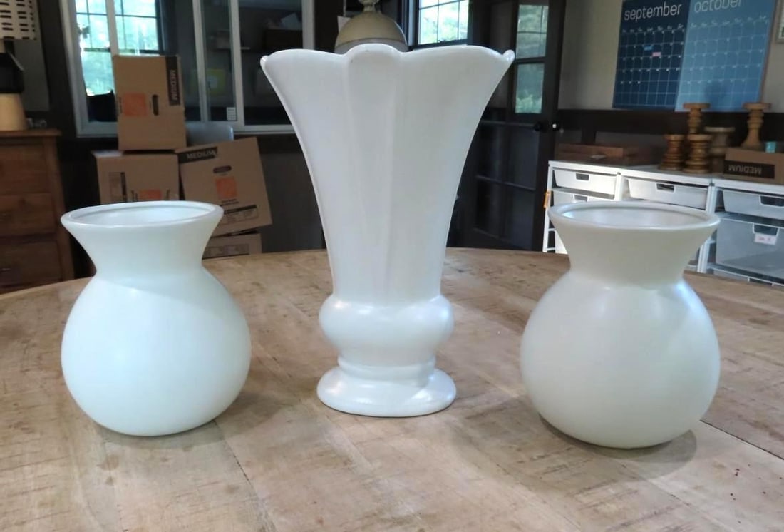 (3) Art Pottery Vases (1 of 4)