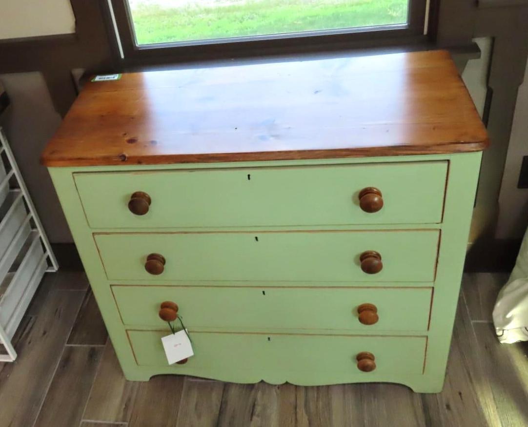 Painted Pine 4-Drawer Cottage Chest - 2