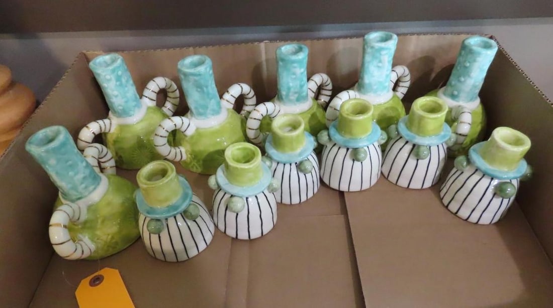 (12) Porcelain Candle Holders (1 of 2)