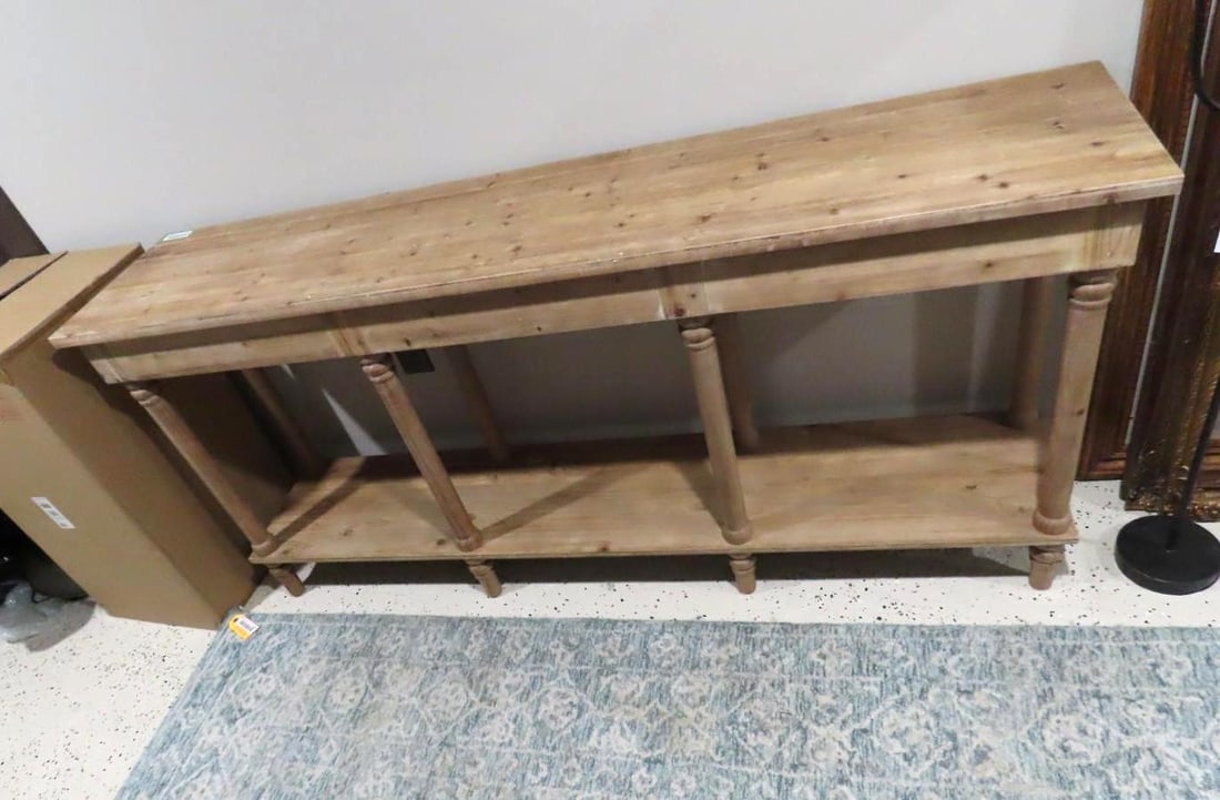 Pine Console Table - 4