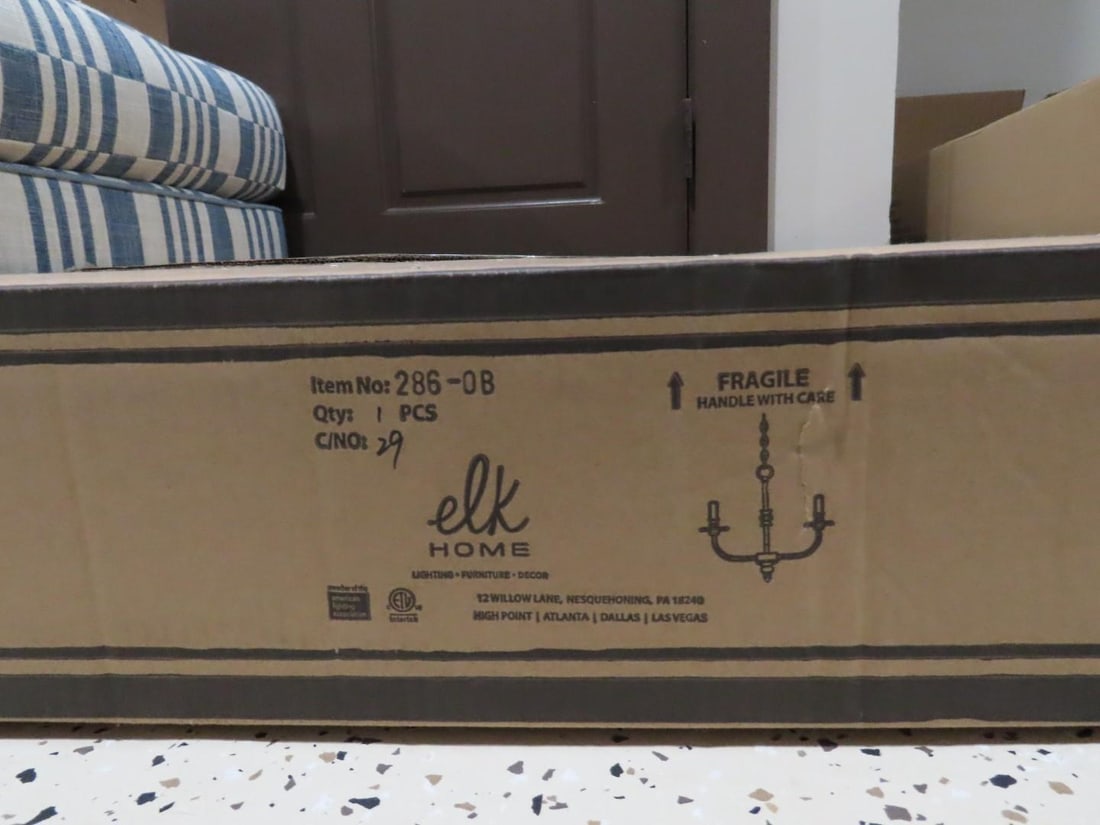 Elk Home 286-0B Chandelier: p/n 286-0B