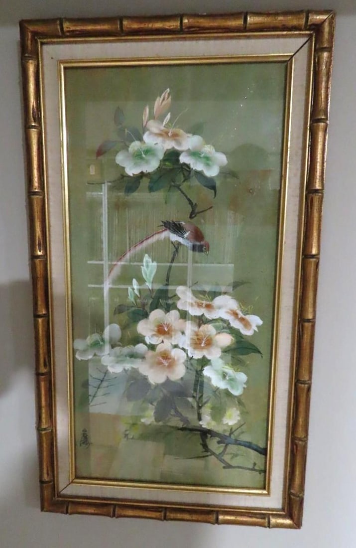 (2) Oriental Botanical Paintings - 3