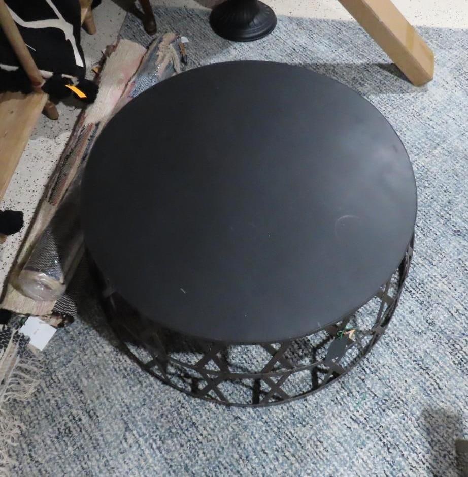 Iron & Wood Elephant Stand Table - 2