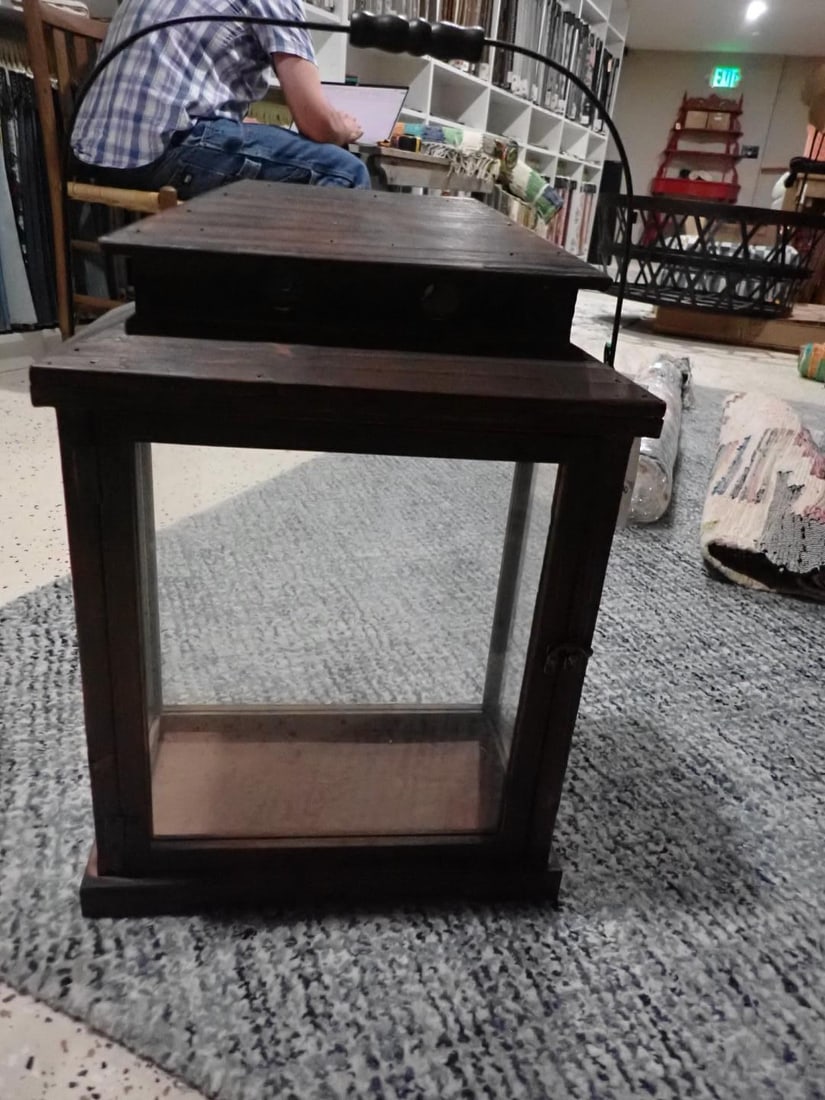 (2) Wood Display Lanterns - 6