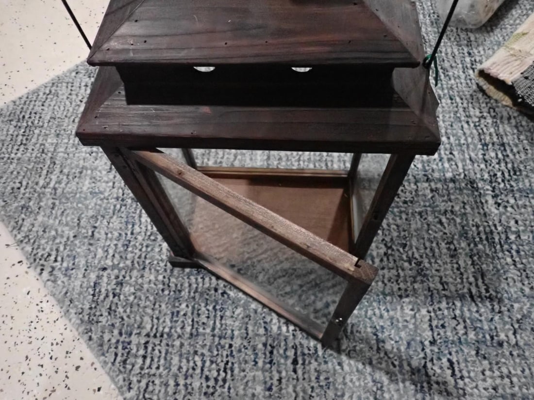 (2) Wood Display Lanterns - 7