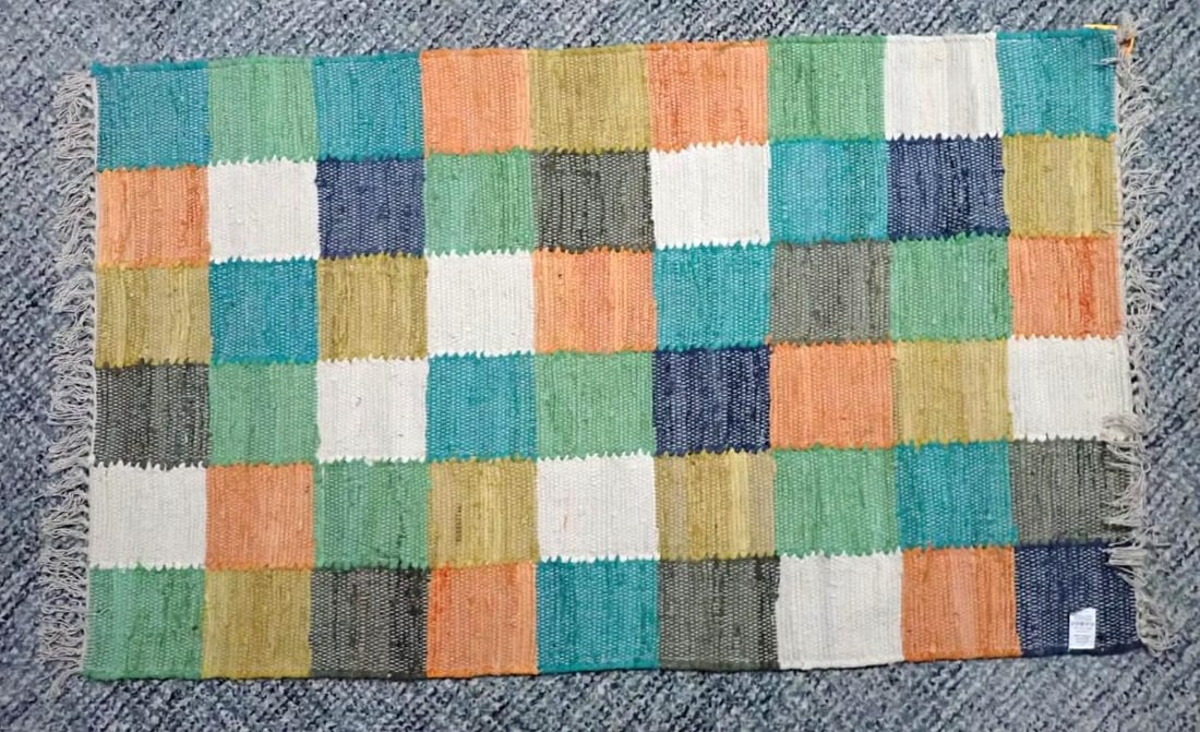 (2) Cotton Rag Rugs: 3' x 5'