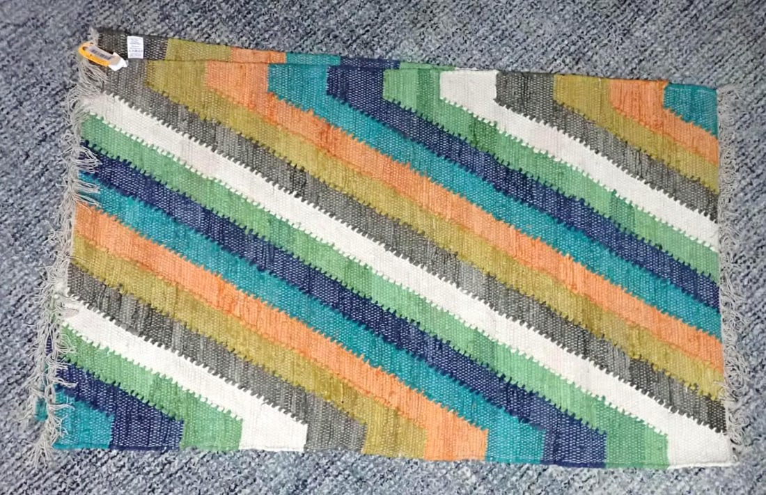 (2) Cotton Rag Rugs: 3' x 5'