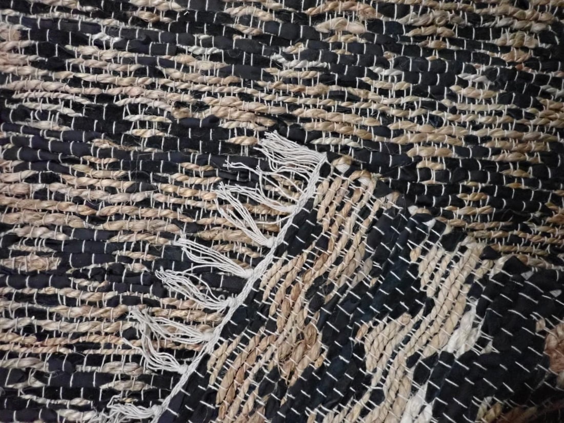 Pair of Cotton & Leather Rugs - 3