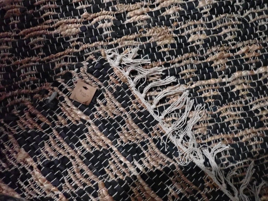 Pair of Cotton & Leather Rugs - 4